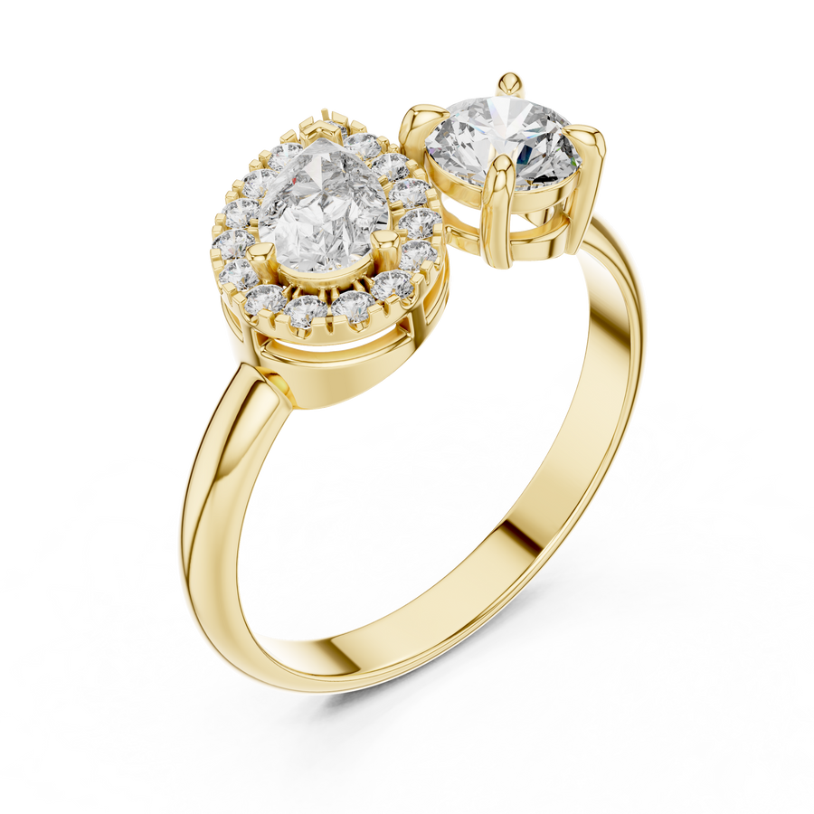 Vallorine 5.00 mm Diamond Ring