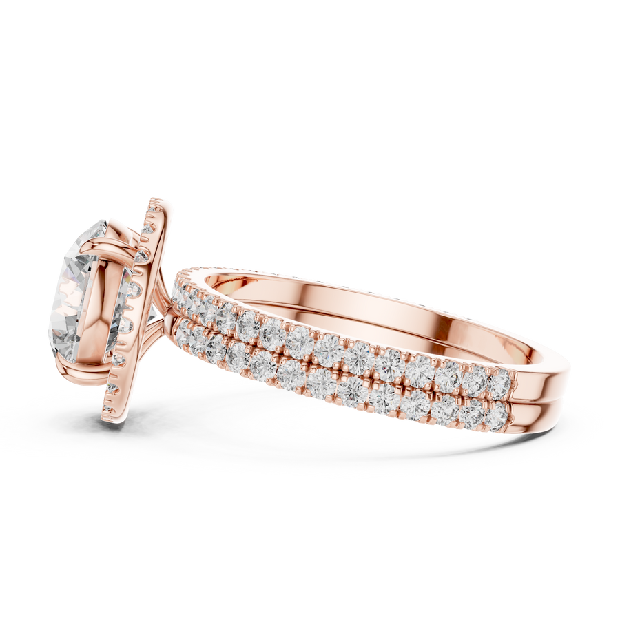 Cavelline 8.00 mm Diamond Ring