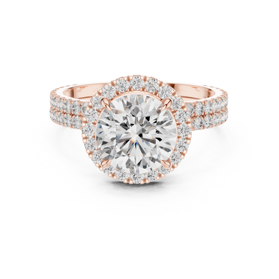Cavelline 8.00 mm Diamond Ring
