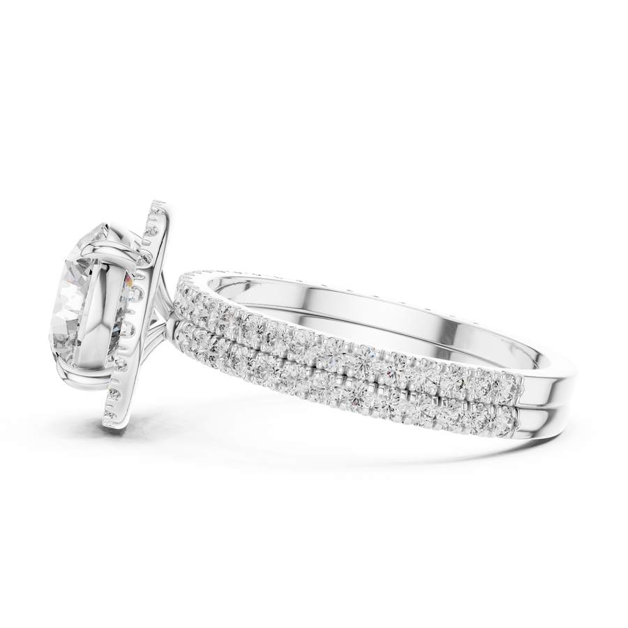 Cavelline 8.00 mm Diamond Ring