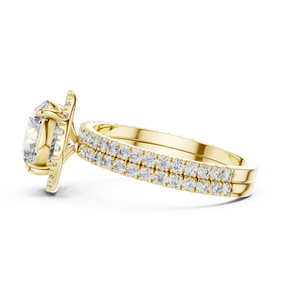 Cavelline 8.00 mm Diamond Ring