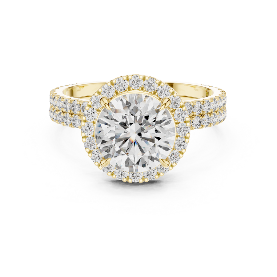 Cavelline 8.00 mm Diamond Ring