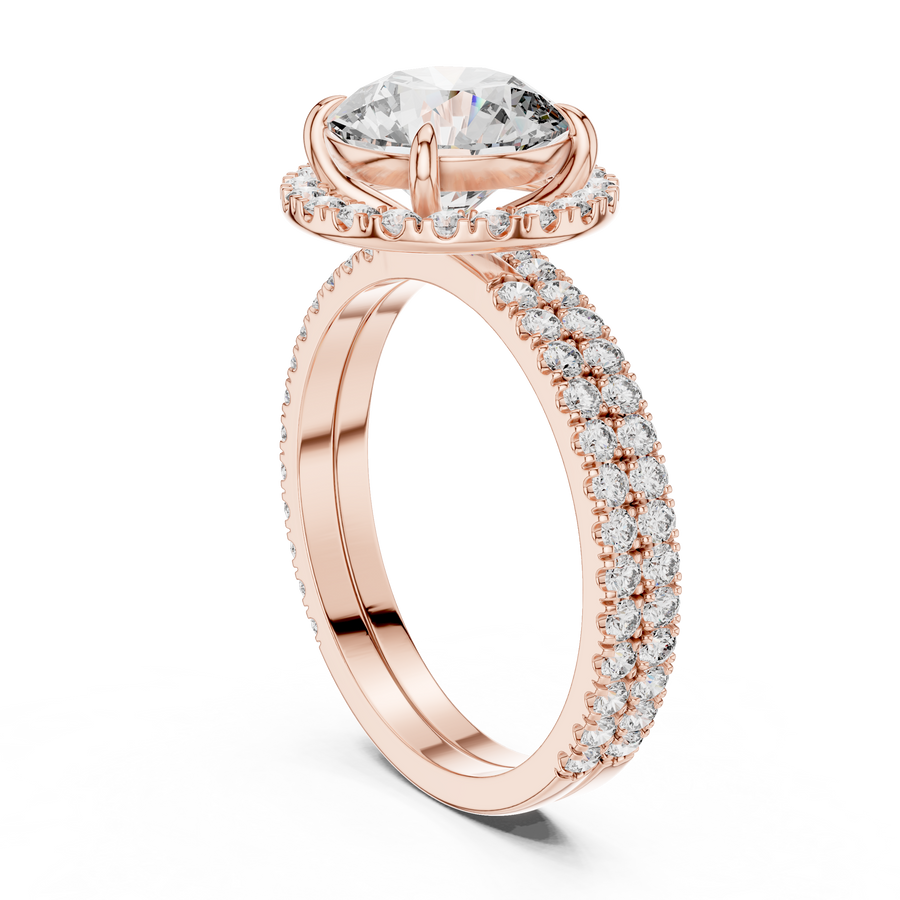 Cavelline 8.00 mm Diamond Ring
