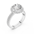 Cavelline 8.00 mm Diamond Ring