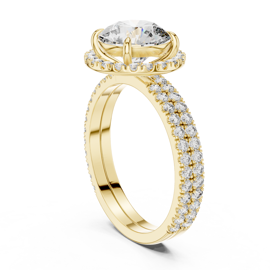 Cavelline 8.00 mm Diamond Ring