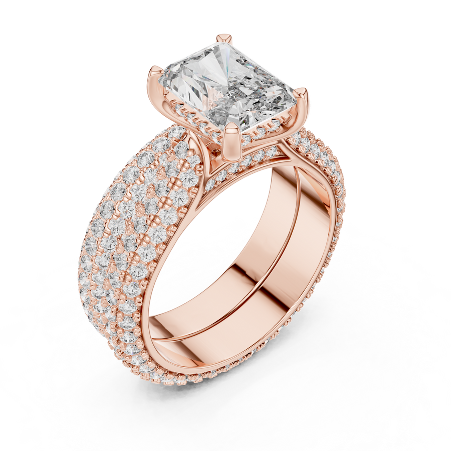 Valessia 8.5 × 6.5 mm Diamond Ring