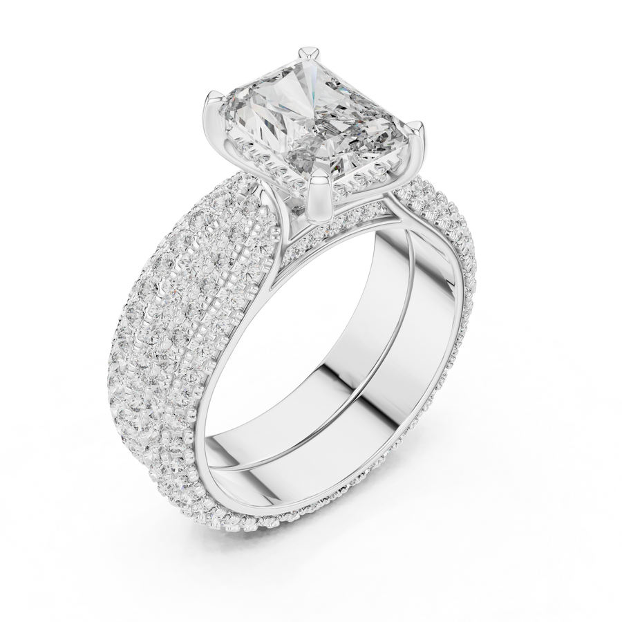Valessia 8.5 × 6.5 mm Diamond Ring