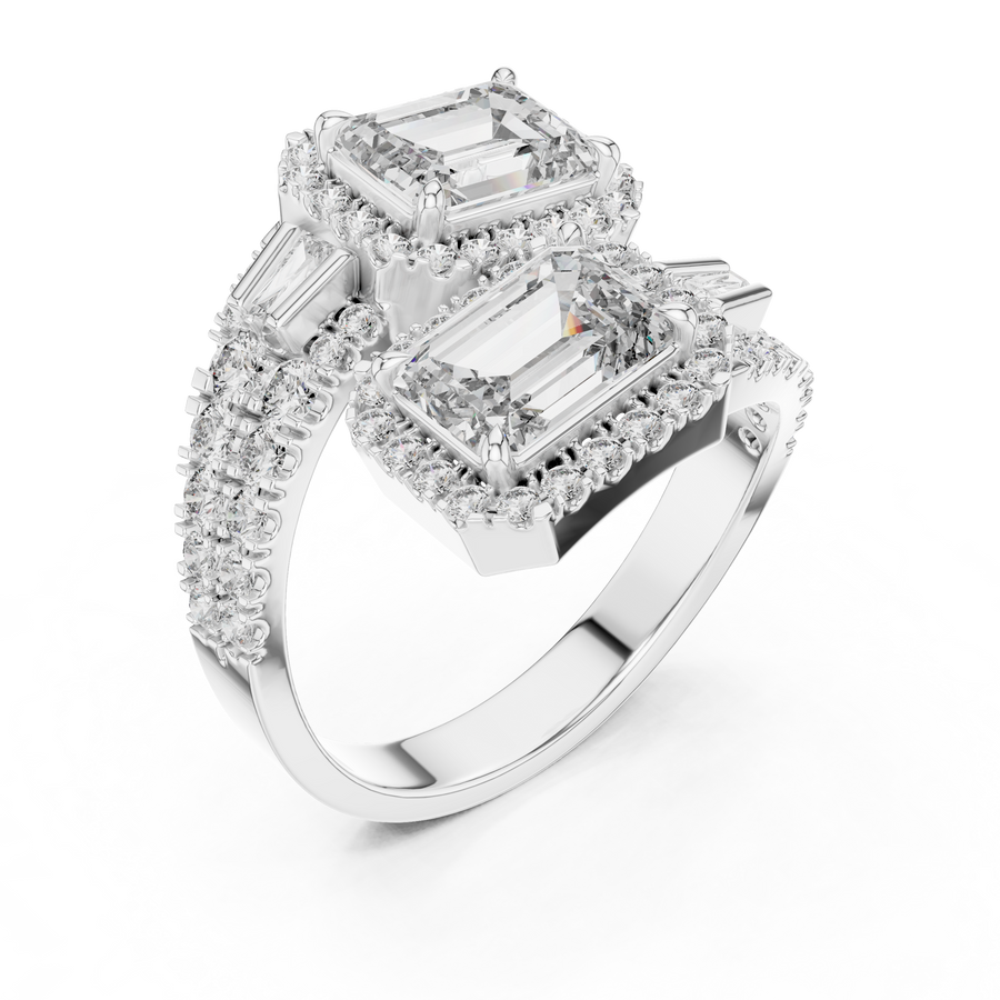 Vallienne 7.50 × 5.50 mm Diamond Ring