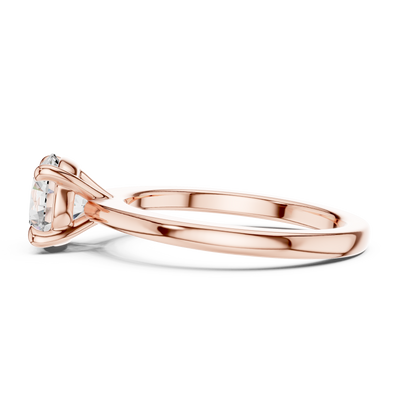Cavelline 7.4 mm Diamond Ring