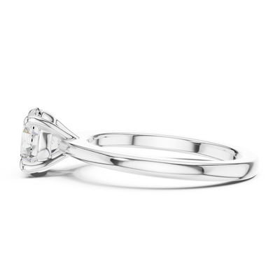 Cavelline 7.4 mm Diamond Ring