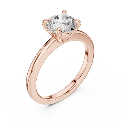 Cavelline 7.4 mm Diamond Ring
