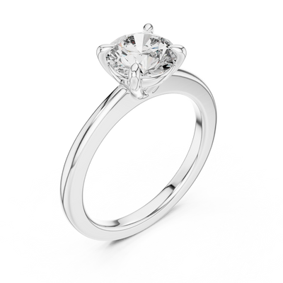 Cavelline 7.4 mm Diamond Ring