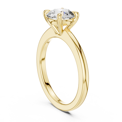 Cavelline 7.4 mm Diamond Ring