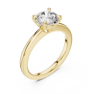Cavelline 7.4 mm Diamond Ring