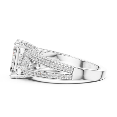 Zaviera 8.50 × 6.50 mm  Diamond Ring