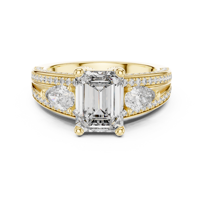 Zaviera 8.50 × 6.50 mm  Diamond Ring