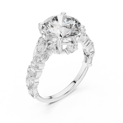 Zarevienne 8.80 mm  Diamond Ring