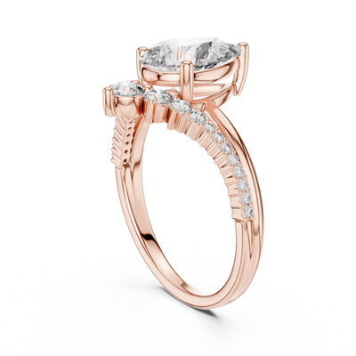 Elvarisse 10.00 × 6.50 mm Diamond Ring