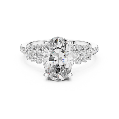 Evradelle 10.50 × 7.00 mm  Diamond Ring