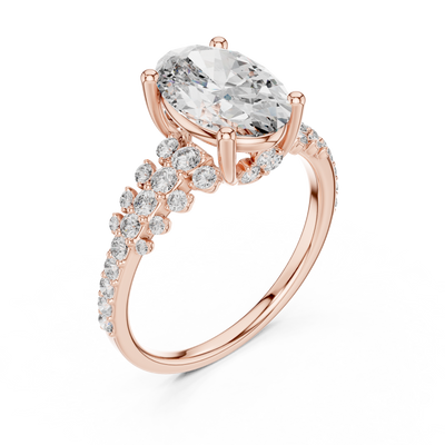 Evradelle 10.50 × 7.00 mm  Diamond Ring