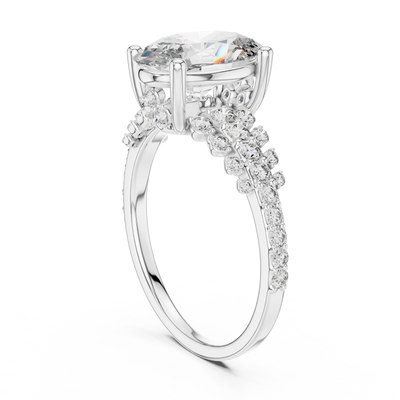 Evradelle 10.50 × 7.00 mm  Diamond Ring