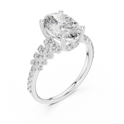 Evradelle 10.50 × 7.00 mm  Diamond Ring