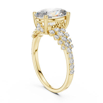 Evradelle 10.50 × 7.00 mm  Diamond Ring