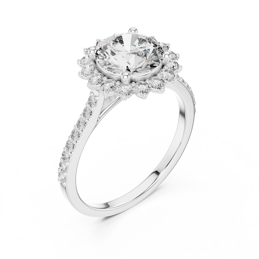 Zyrenelle 7.40 mm Diamond Ring
