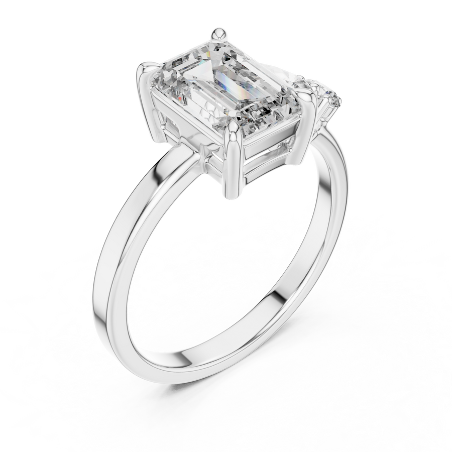 Evarisse 8.50 × 6.00 mm Diamond Ring