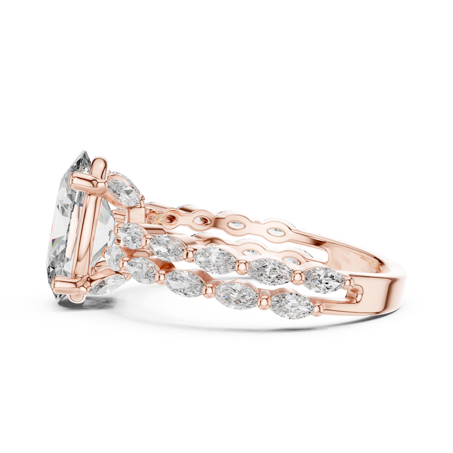 Elvarenne 10.50 × 7.00 mm  Diamond Ring
