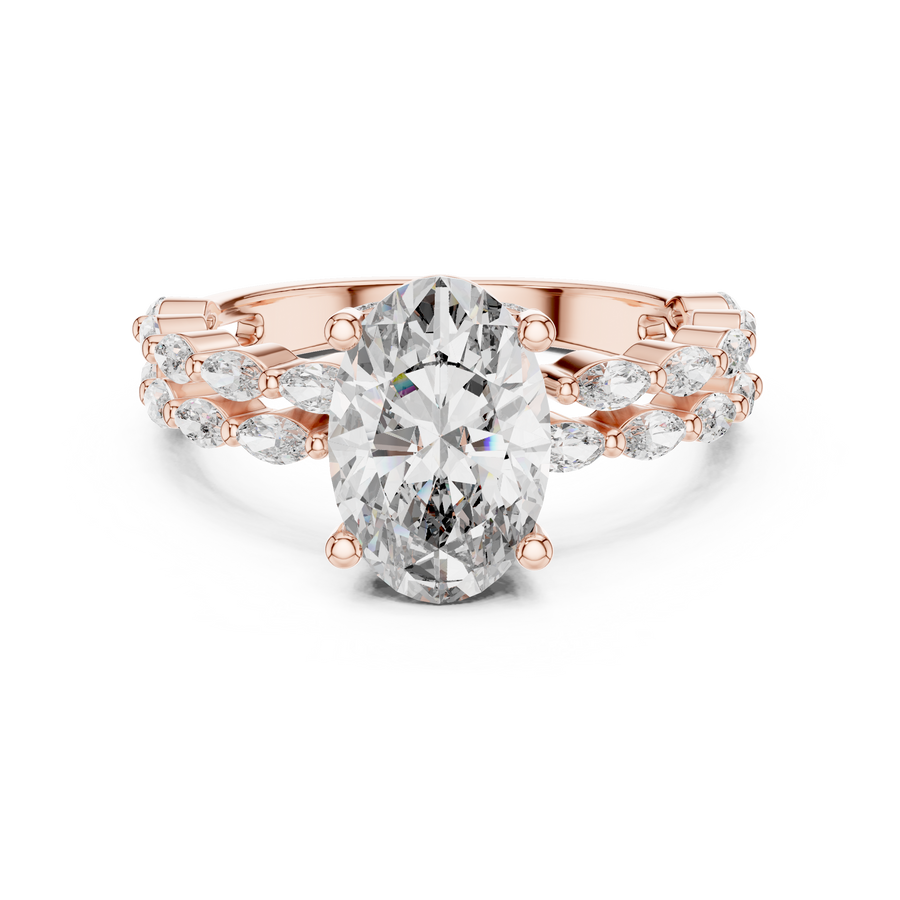 Elvarenne 10.50 × 7.00 mm  Diamond Ring