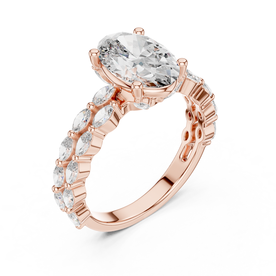 Elvarenne 10.50 × 7.00 mm  Diamond Ring