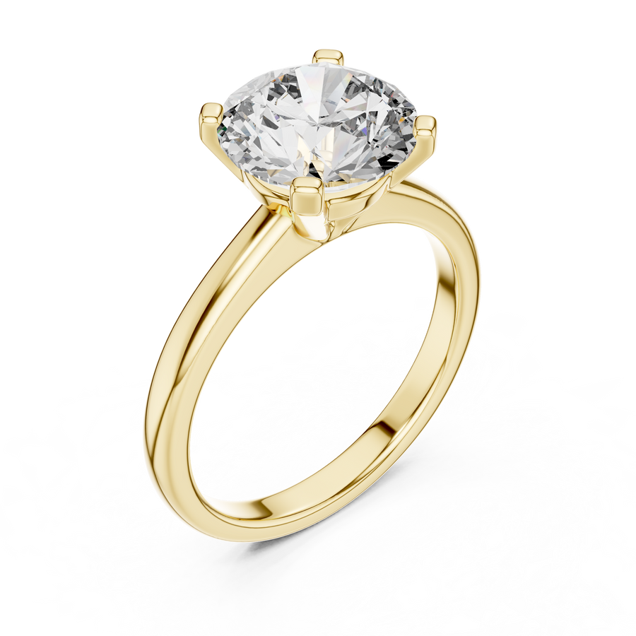 Evarielle 9 mm  Diamond Ring
