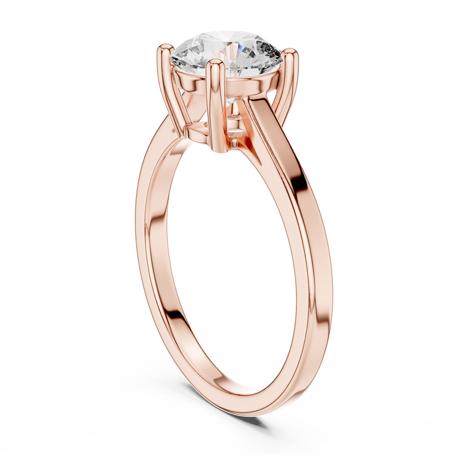 Zelvanya 7.4 mm  Diamond Ring