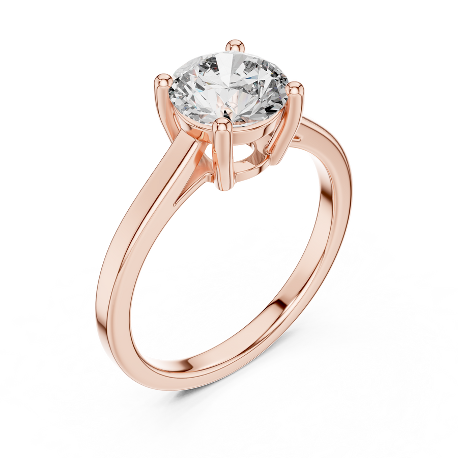 Zelvanya 7.4 mm  Diamond Ring