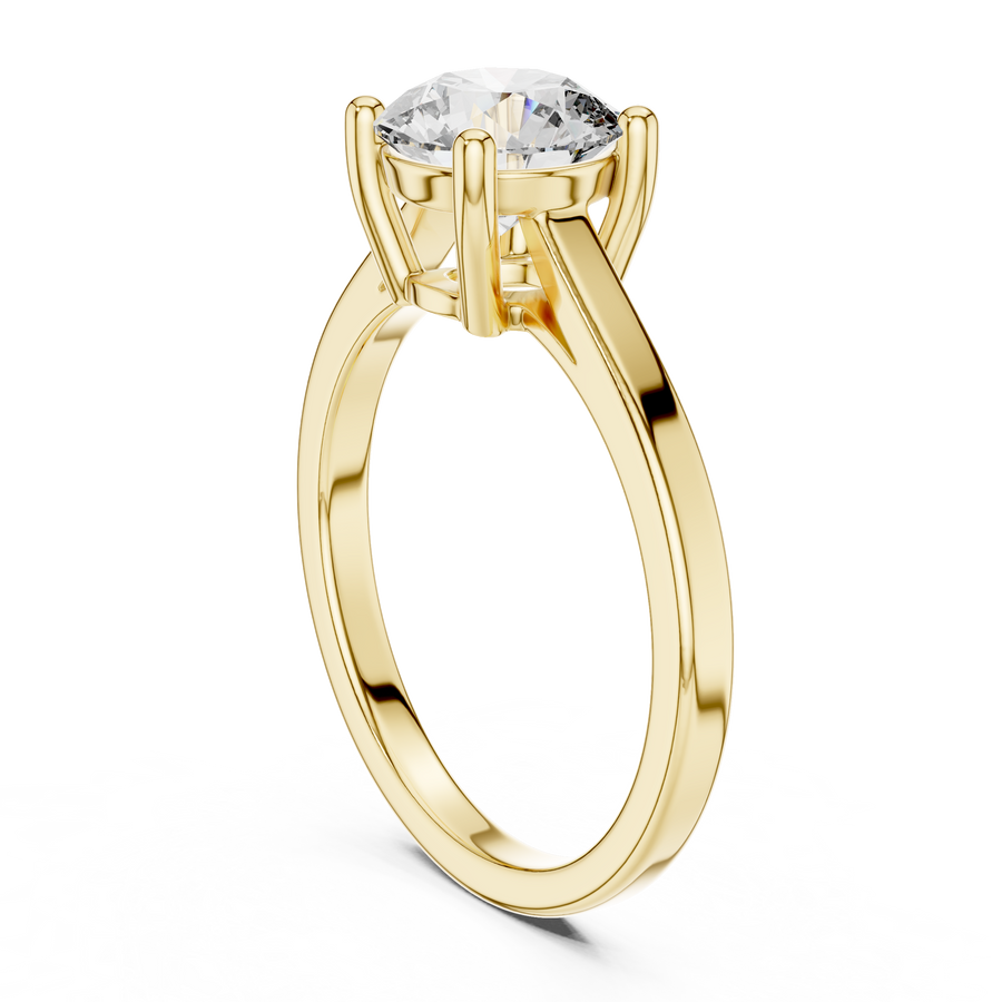 Zelvanya 7.4 mm  Diamond Ring