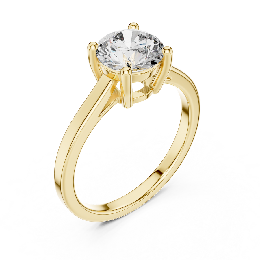 Zelvanya 7.4 mm  Diamond Ring