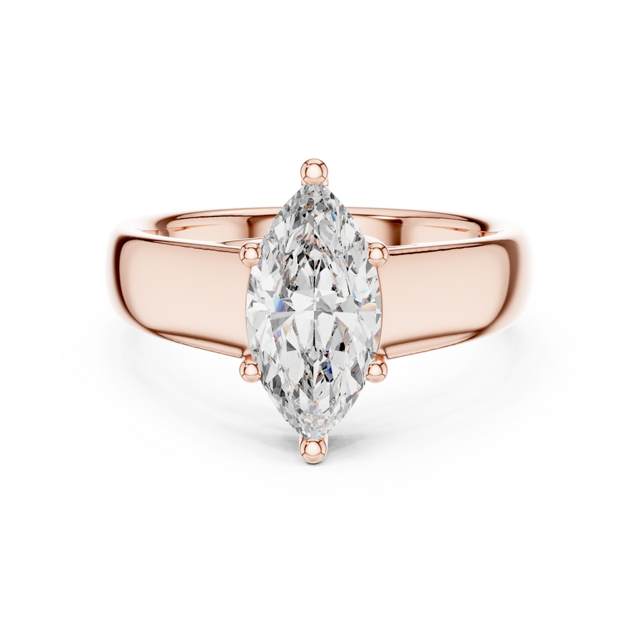 Zavienne 12 × 6 mm Diamond Ring