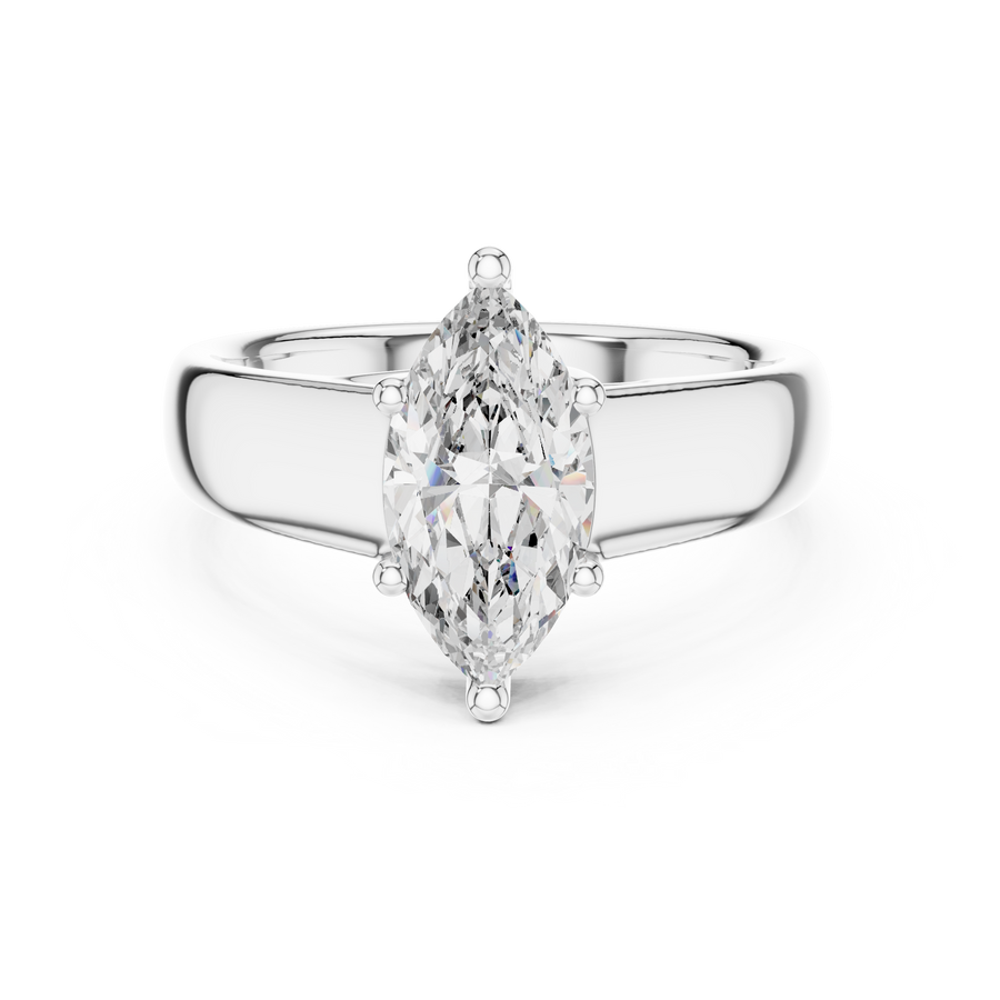 Zavienne 12 × 6 mm Diamond Ring