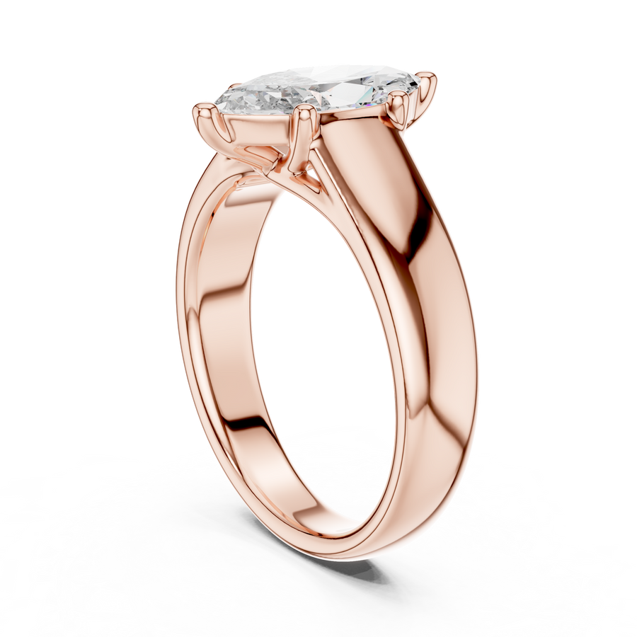 Zavienne 12 × 6 mm Diamond Ring