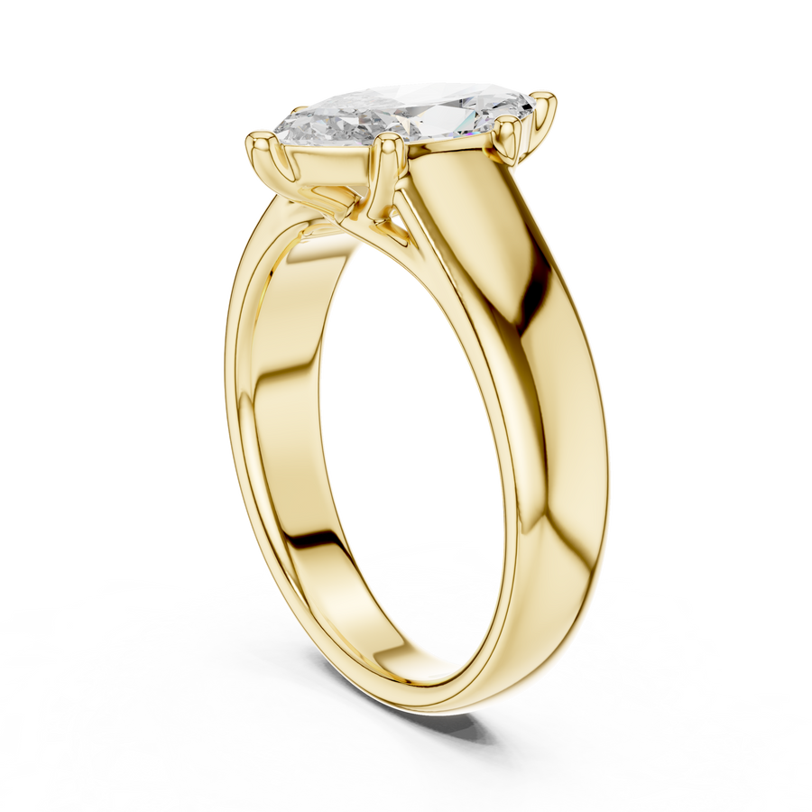 Zavienne 12 × 6 mm Diamond Ring