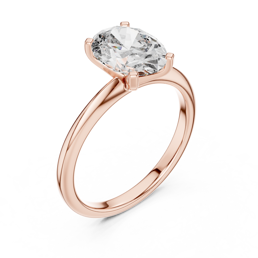 Celythra 9 × 7 mm  Diamond Ring
