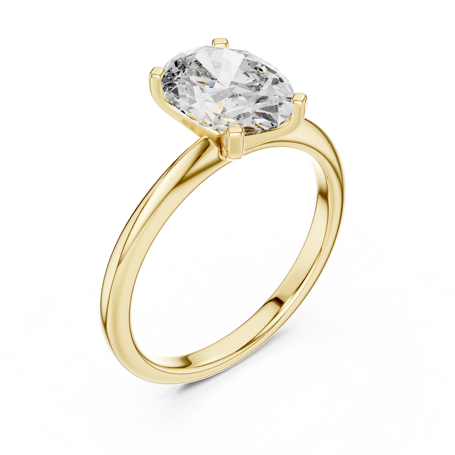 Celythra 9 × 7 mm  Diamond Ring