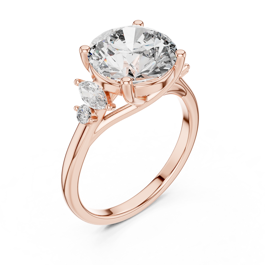 Calyssene 10 mm  Diamond Ring