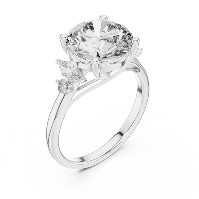 Calyssene 10 mm  Diamond Ring