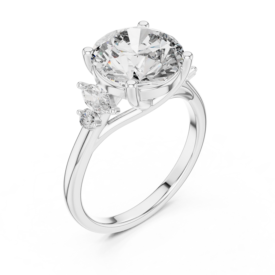 Calyssene 10 mm  Diamond Ring
