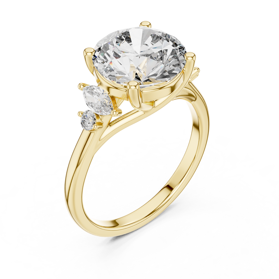 Calyssene 10 mm  Diamond Ring