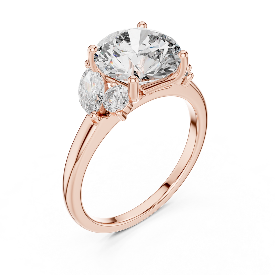 Elarvienne 9.4 mm Diamond Ring
