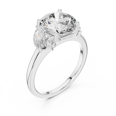 Elarvienne 9.4 mm Diamond Ring