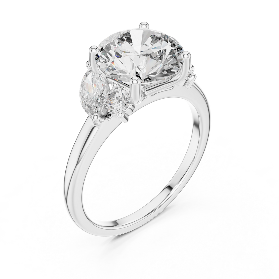 Elarvienne 9.4 mm Diamond Ring
